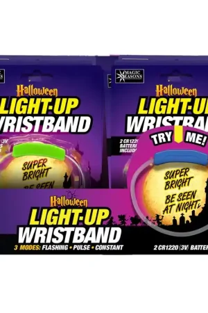 Place Order Magic Seasons Fun Flashers LED Halloween Light-Up Wristband 1 pk, Pack of 24