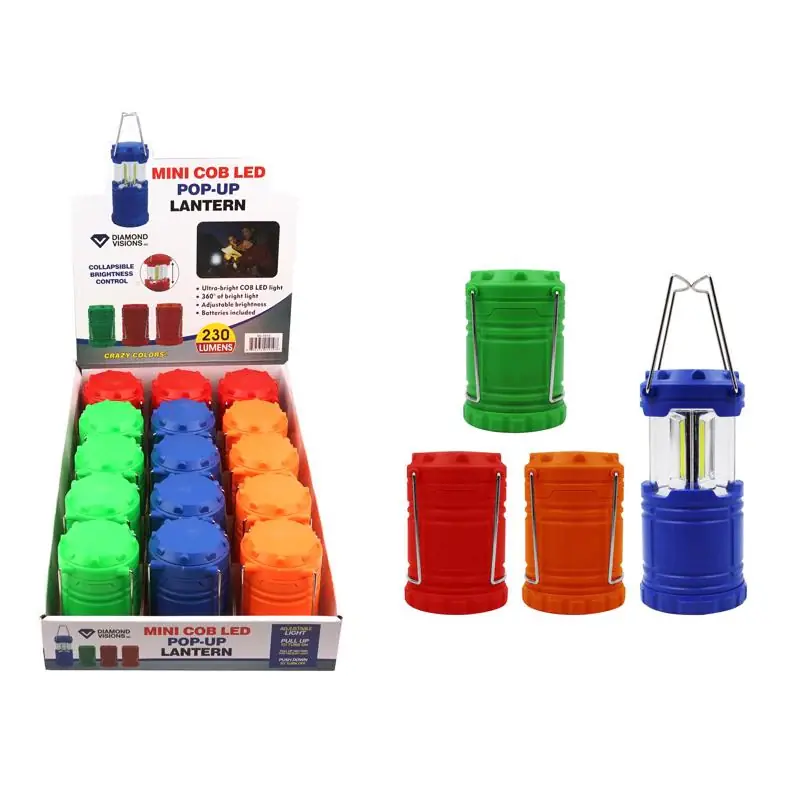 Diamond Visions 220 lm Assorted LED Extendable Lantern, Pack of 15 Bargain