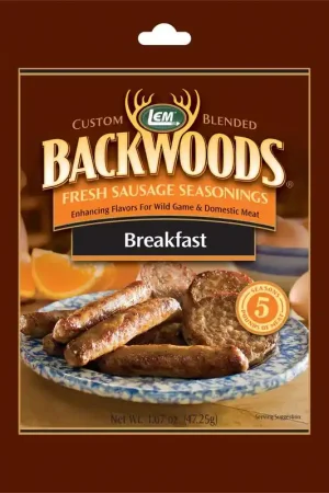 LEM Backwoods Breakfast Sausage 1.67 oz Boxed, Pack of 6 High Quality