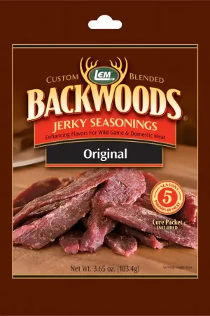 LEM Backwoods Original Jerky Seasoning 3.65 oz Boxed, Pack of 6 Clearance