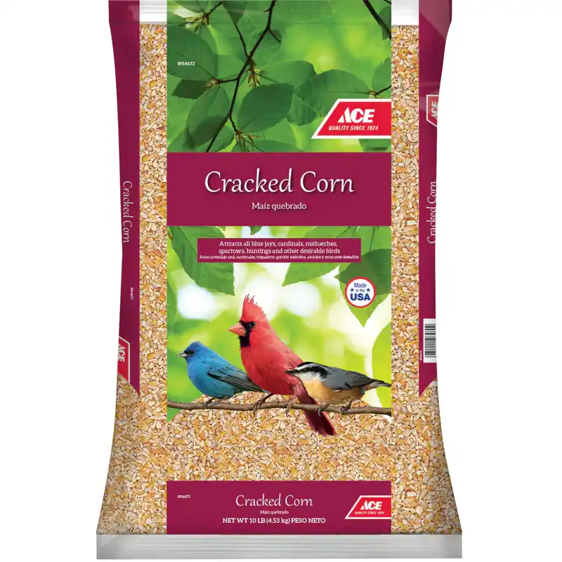Ace Songbird Corn Cracked Corn 10 lb, Pack of 4 Time-Limited