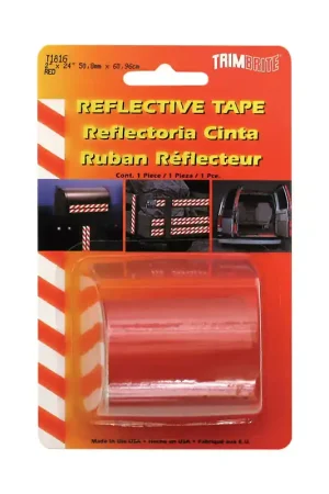 Sale Trim Brite 2 in. W X 24 in. L Red Reflective Tape 1 pk