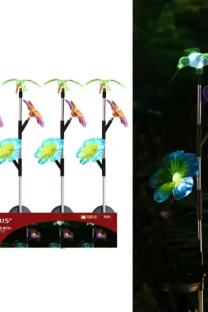 Clearance Alpine Solaris Multi-color Plastic 31 in. H Hummingbird Solar Garden Stake, Pack of 20