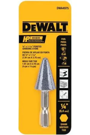 Discount DeWalt HP 3/4 in. D Aluminum Oxide Conical Grinding Point Cone 1 pk