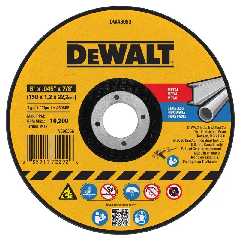 Special Discount DeWalt 6 in. D X 7/8 in. Aluminum Oxide Cutting Wheel 1 pk