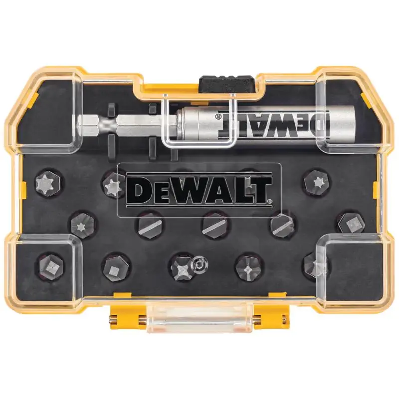 DeWalt Max Fit Assorted Screwdriver Bit Set Steel 16 pk Next Day Delivery