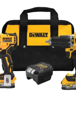 DeWalt 20V MAX ATOMIC Cordless Brushless 2 Tool Compact Hammer Drill and Impact Driver Kit Super Sale
