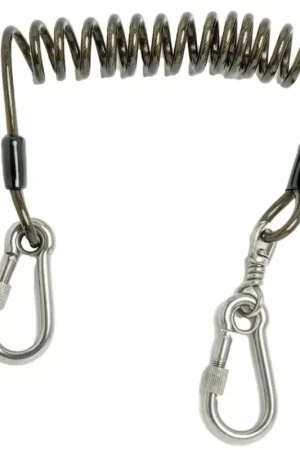 One Day Deal DeWalt Stainless Steel Coiled Tool Lanyard 4 in. L 2 lb. cap. Silver 1 pc