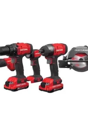 Craftsman V20 Cordless Brushed 5 Tool Combo Kit Super Sale