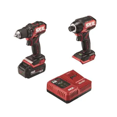 SKIL 20V PWR Core 20 Compact Cordless Brushless 2 Tool Compact Drill and Impact Driver Kit Grab Now