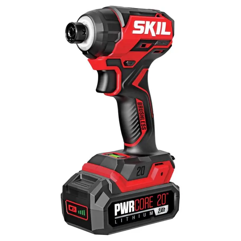 SKIL 20V PWR CORE 1/4 in. Cordless Brushed Compact Impact Driver Kit (Battery & Charger) Hot Deal