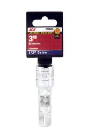 Ace 3 in. L X 1/2 in. drive SAE Extension Bar 1 pc Limited Offer