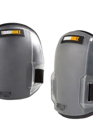 While Supplies Last ToughBuilt 7.48 in. L X 5.91 in. W Plastic 2-in-1 Knee Pads Gray One Size Fits All