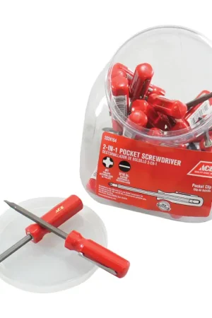 Fan Favorite Ace Phillips/Slotted 2-in-1 Pocket Screwdriver 5 in., Pack of 24
