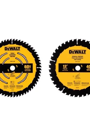 DeWalt 12 in. D X 1 in. Carbide Tipped Circular Saw Blade 40/60 teeth 2 pk Best Price