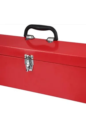 Certified Steel Grip 19 in. Toolbox Red