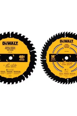 DeWalt 10 in. D X 5/8 in. Carbide Tipped Circular Saw Blade 40/60 teeth 2 pk Trending
