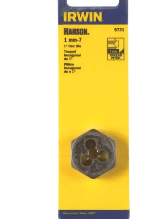 Buy Direct Irwin Hanson High Carbon Steel Metric Hexagon Die 7 - 1 mm 1 pc