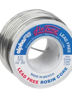 Alpha Fry 8 oz Lead-Free Rosin Core Solder Wire 0.062 in. D Silver Bearing 1 pc Final Sale