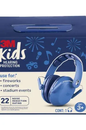 3M 22 dB Kids Ear Muffs Blue 1 pk Special Discount