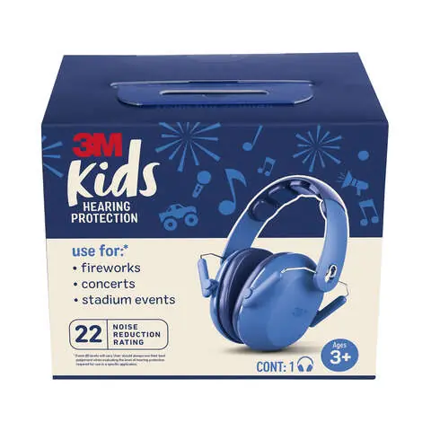 3M 22 dB Kids Ear Muffs Blue 1 pk Special Discount