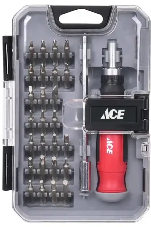 Ace Precision Ratcheting Screwdriver and Bit Set 28 pc Exclusive Offer