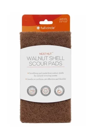 Popular Full Circle Neat Nut Medium Duty Scouring Pad For Multi-Purpose 5.5 in. L 3 pk, Pack of 6