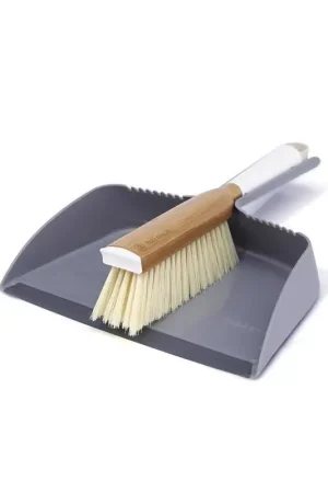 Full Circle Clean Team Bamboo/Plastic Handheld Dustpan and Brush Set Order Now