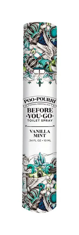 Price Drop Poo-Pourri Vanilla Mint Scent Odor Eliminator 10 ml Liquid, Pack of 12