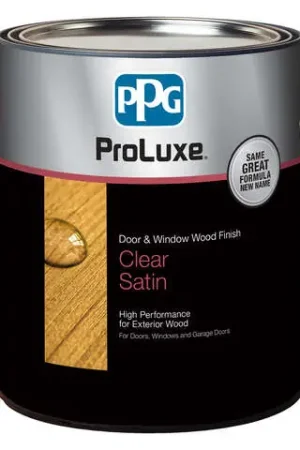 ProLuxe Transparent Clear Solvent-Based Wood Finish 1 gal, Pack of 4 Trusted Brand