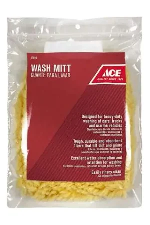 One Day Deal ACE 10 in. L X 7 in. W Acrylic Wash Mitt 1 ct, Pack of 6