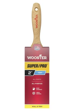 Authentic Wooster Super/Pro 2 in. Firm Flat Paint Brush