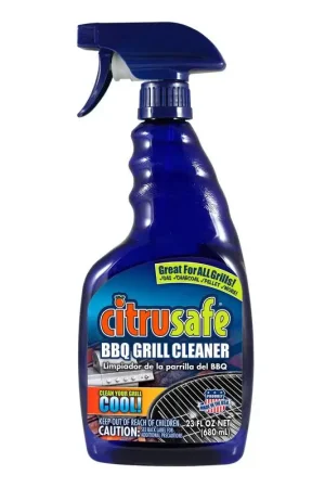 New Release Citrusafe Lemon Scent BBQ Grill Cleaner 23 oz Liquid, Pack of 6