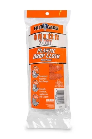 Buy Direct Film-Gard 9 ft. W X 12 ft. L X 3 mil Plastic Drop Cloth 1 pk