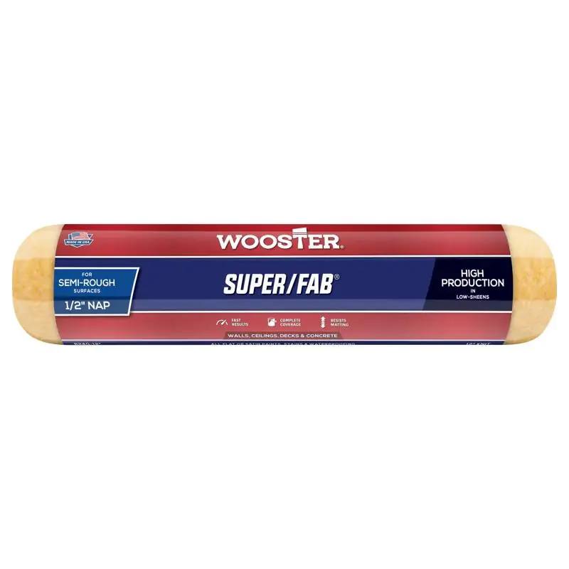 Exclusive Offer Wooster Super/Fab Knit 12 in. W X 1/2 in. Regular Paint Roller Cover 1 pk
