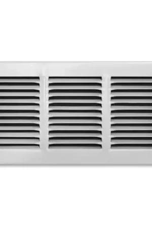Tru Aire 6 in. H X 14 in. W 1-Way Powder Coat White Steel Return Air Grille Flash Sale