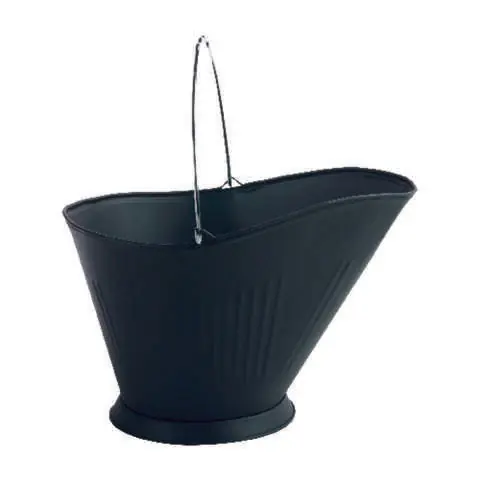 Premium Panacea Black Matte Steel Coal Hod