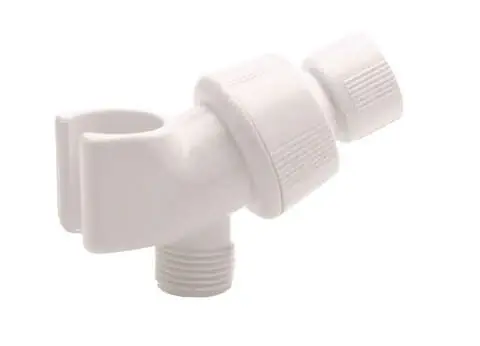 Flash Sale Ace White Plastic Shower Arm Mount