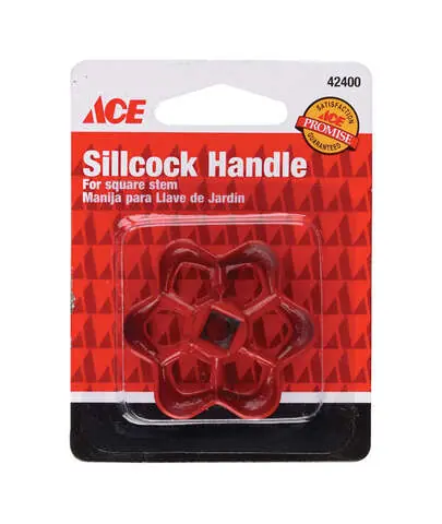Ace Iron Red Sillcock Valve Handle 1 pc Time-Limited