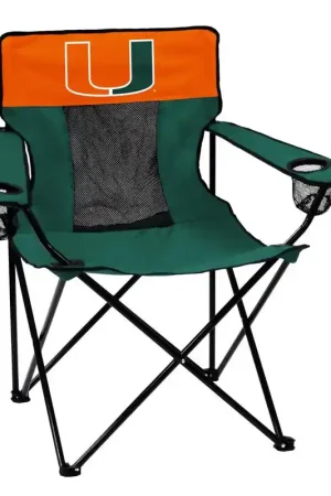 Trusted Brand Logo Brands Elite Green Miami Folding Chair