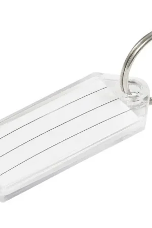 HILLMAN Metal Silver Labeling/ID Key Ring, Pack of 50 Cheap