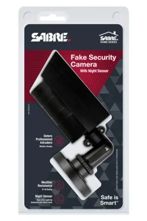 Sabre Black Plastic Fake Security Camera Same Day Shipping