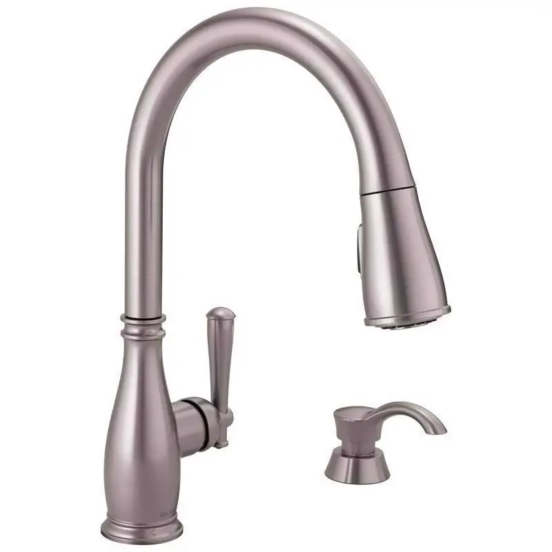 Delta Charmaine One Handle Stainless Steel Pull-Down Kitchen Faucet Best Seller