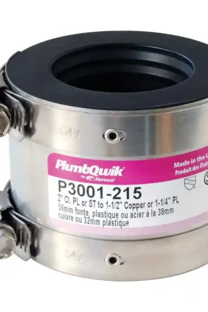 Fernco Proflex Schedule 40 2 in. Hub X 1-1/2 in. D Neoprene Rubber 3-1/2 in. Shielded Coupling 1 pk Buy Online