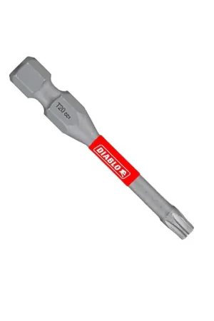 Discount Diablo DT202P100 Screwdriver Insert Bit, #20 Drive, Torx Drive, 2 in L, 100/PK