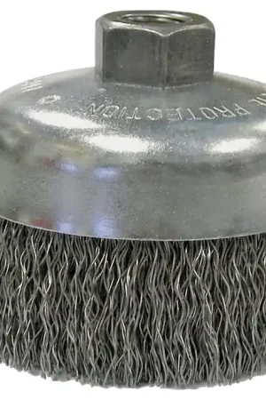 Weiler 36037 Wire Cup Brush, 6 in Dia, 5/8-11 Arbor/Shank, Carbon Steel Bristle Trending