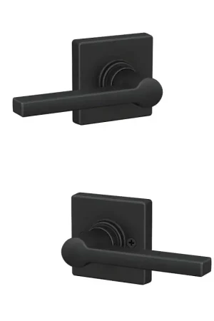Limited Time Dexter J Series J10SOL622COL Passage Lever, Matte Black, Zinc, Left, Reversible, Right Hand, 7/8 in Housing Dia