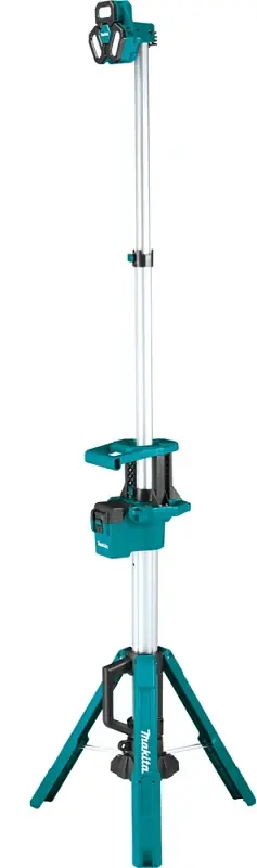 Authentic Makita LXT Series DML814 Cordless Tower Work/Multi Directional Light, 18 V, Lithium-Ion Battery, 12-Lamp, LED Lamp