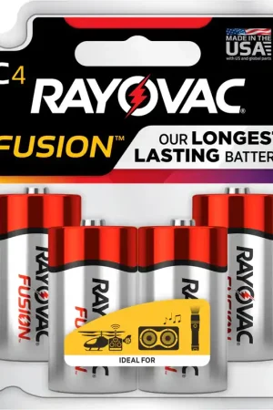 Rayovac Fusion C Alkaline Batteries 4 pk Carded Limited Offer