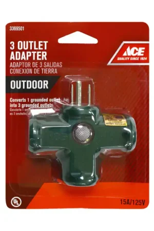 Ace Grounded 3 outlets Adapter 1 pk Instant Buy